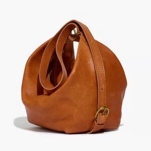 Madewell Leather Sling Bag - Cognac Brown